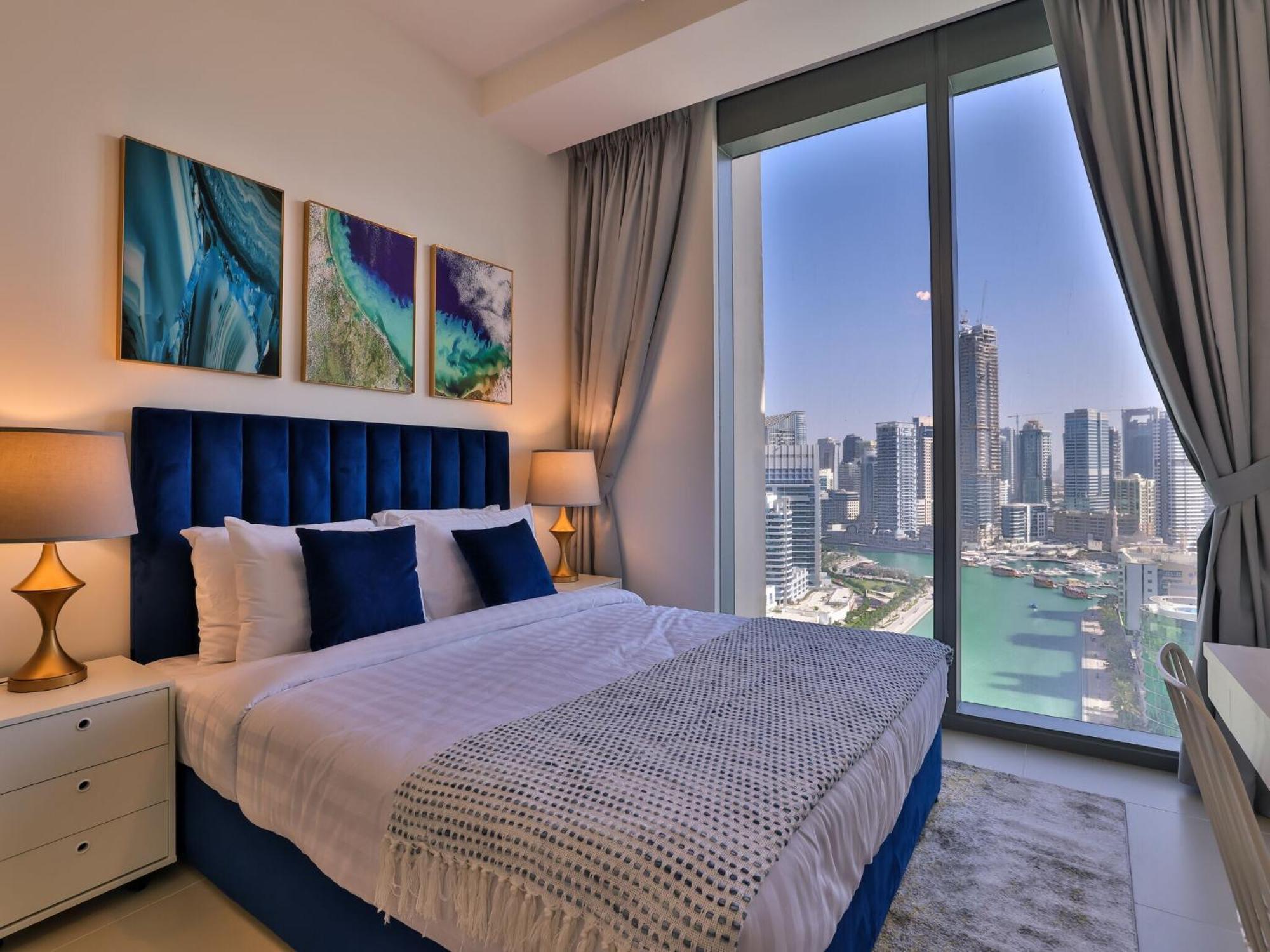 Luxurious Apartments Dubai Marina Views Pool Gym By Sojo Stay מראה חיצוני תמונה
